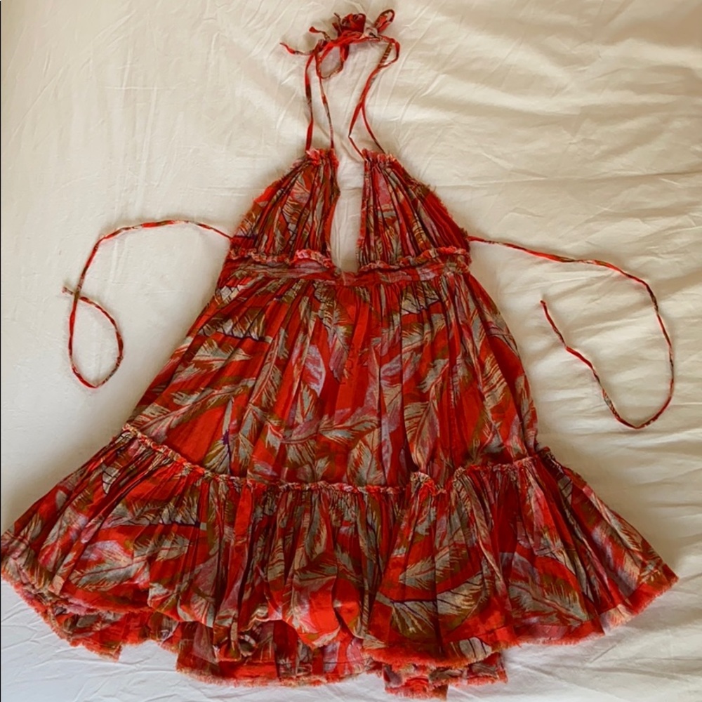 Free People 100 Degree Printed Mini Dress